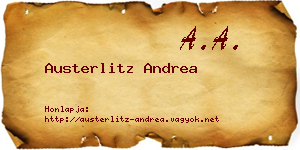 Austerlitz Andrea névjegykártya
