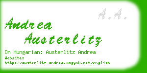 andrea austerlitz business card